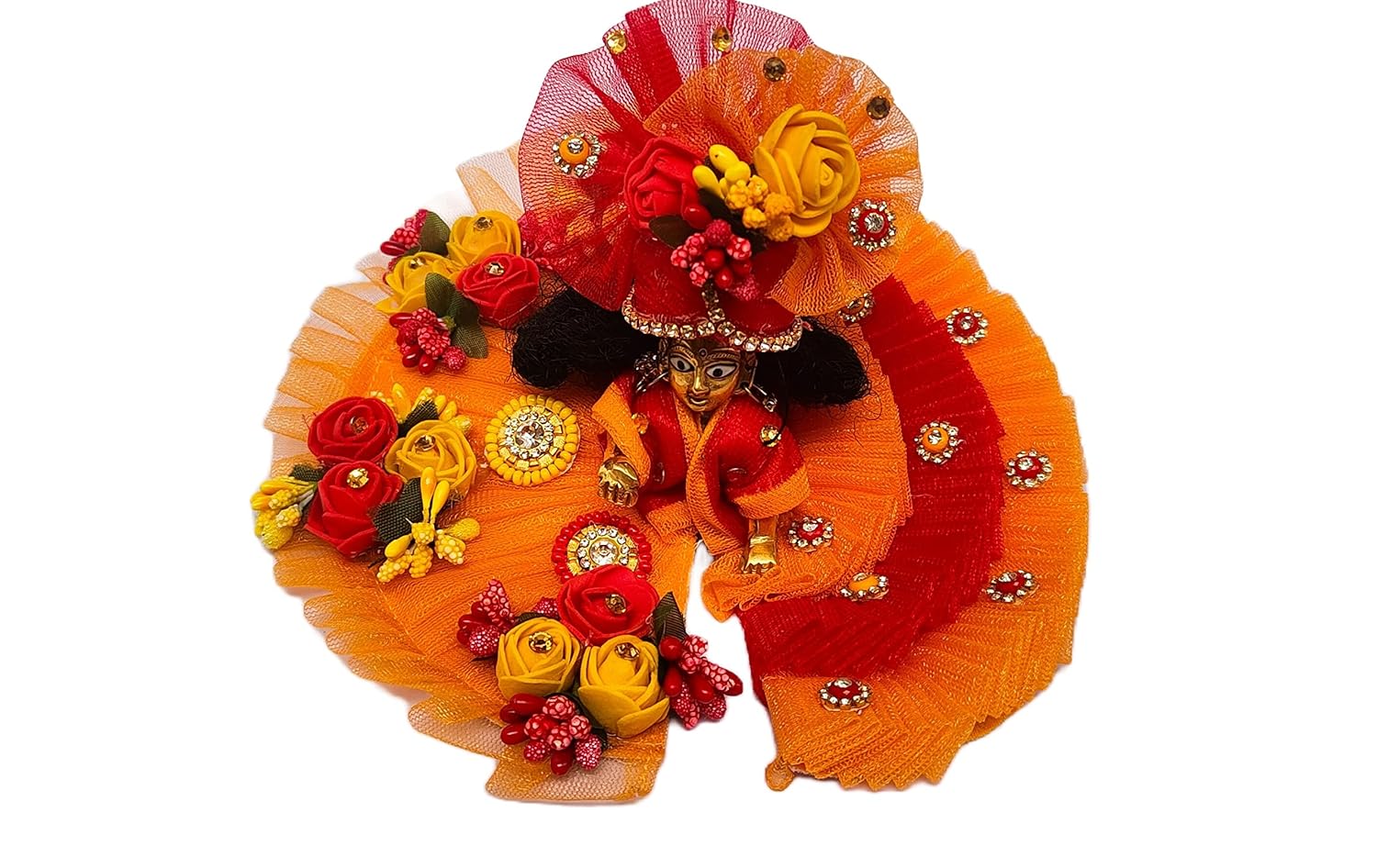 Kanha/Laddu Gopal/Krishna Ji Dress/ Poshak_Size No. 7_ (Cotton)