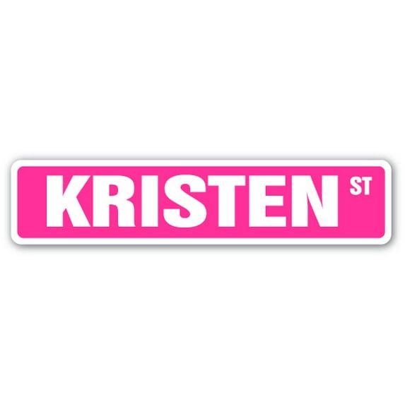KRISTEN Street Sign Childrens Name Room Sign | Indoor/Outdoor | 30" Wide