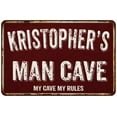 thumbnail image 1 of KRISTOPHER'S Man Cave Red Grunge Personalize 16 x 24 Matte Finish Metal Sign 116240003498, 1 of 1