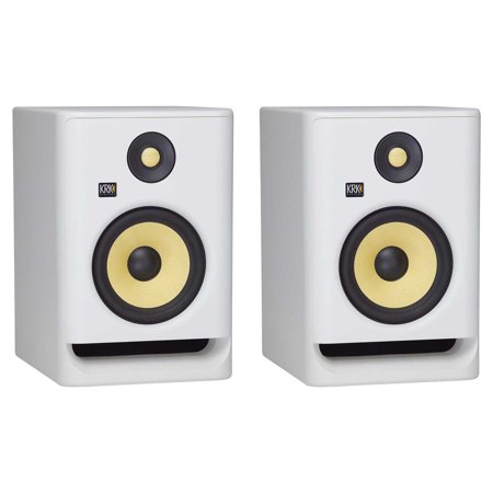 KRK ROKIT RP7 G4 7" Bi-Amped Studio Monitor DSP Speakers White Noise Edition