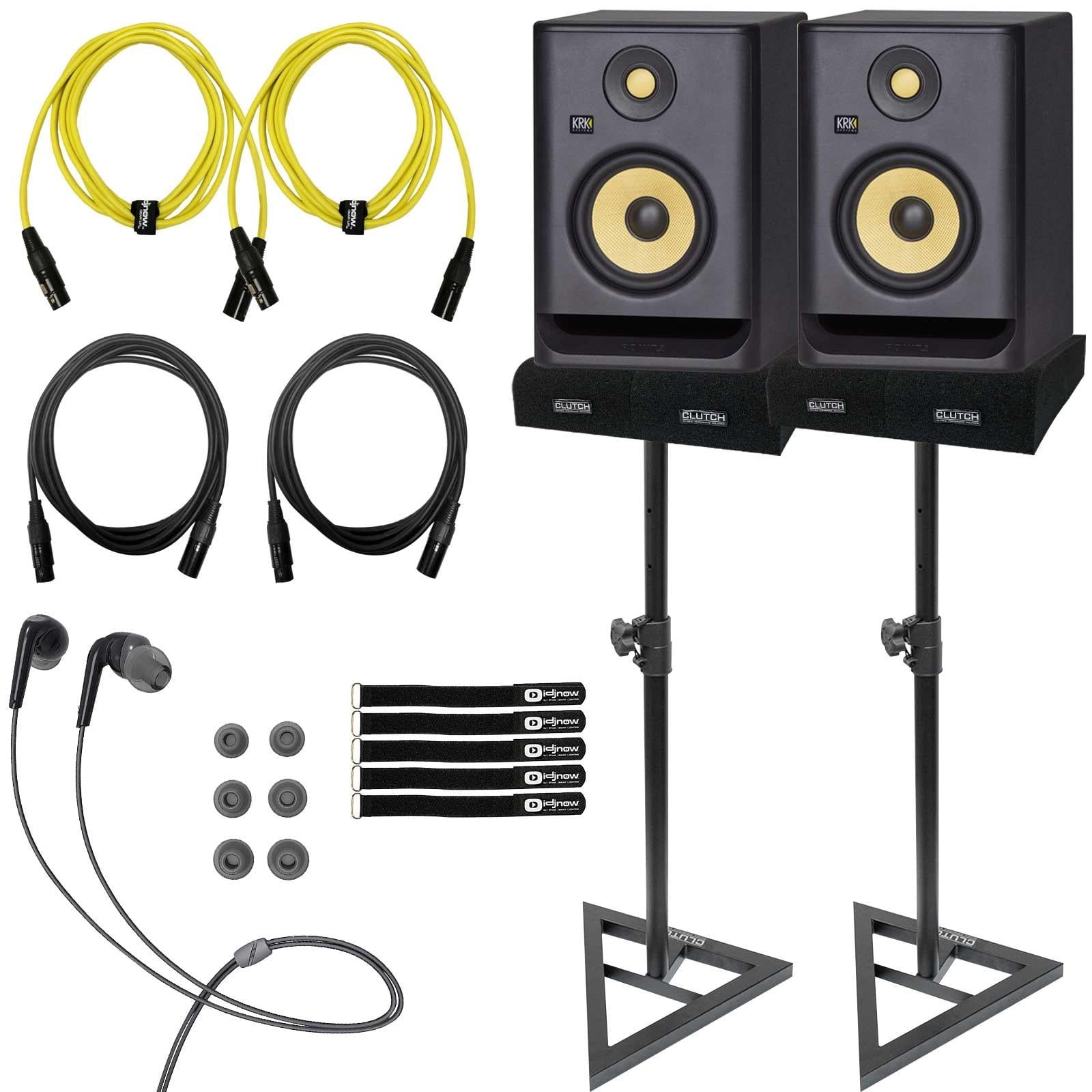 KRK Rokit 5G4 RP5G4 5 Package Studio Monitor Speakers 