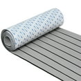 thumbnail image 1 of KROAK Boat Decking with Strong 3M Adhesive, 94'' x 35'' 6mm Thick EVA Foam Boat Flooring Waterproof Non-Skid for Motorboat RV Yacht / Ramps / Stair Steps, Gray, 1 of 8