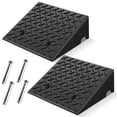 thumbnail image 1 of KROAK Rubber Car Curb Ramps,6" Rise Height Heavy-Duty 8818lbs Capacity Threshold Ramps，Portable Driveway Ramps for Cars Wheelchairs Scooter Lawn Mower，2 Pack, 1 of 9