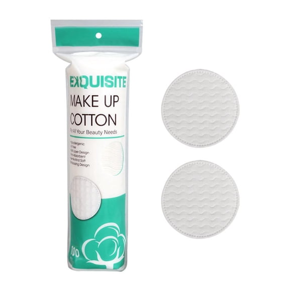 KRONDO 100 Count Cotton Rounds – Soft Makeup Remover Pads for Face, Eyes, Lips, Gentle and Absorbent