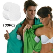 KRONDO 100 Pack Underarm Sweat Pads, Armpit Sweat Pads for Women and Men, Premium Sweat Fight Hyperhidrosis, Disposable Underarm Pads, Comfortable Unflavored
