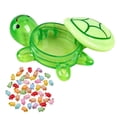 thumbnail image 1 of KRONDO 100pcs Mini Resin Turtles, Glow in The Dark Mini Turtle Figurines Set with Storage Box, Cartoon Turtle Box & Tiny Turtles Miniatures for Fairy Garden Landscape Decoration, 1 of 9