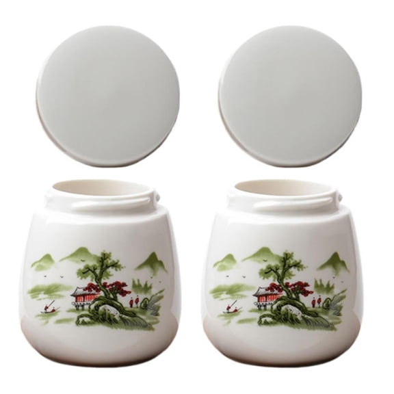 KRONDO 2Pack Coddled Egg Cups,Egg Coddlers Sets with Lids,Vintage Ceramic Soft Boiled Eggs Cooker,Rapid Eg g Poachers for Hard Boiled Eggs,Egg Maker Poached E gg Steamer Kitchen Gadget