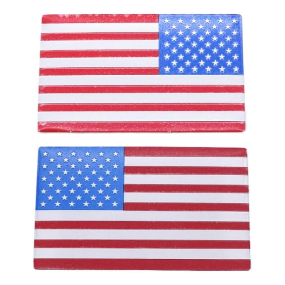 KRONDO 3D All-Black American Flag Emblem Decal, Metal American Flag Car Emblem, Black American Flag Decal Auto Emblem for Cars, Trucks, Window and Motorcycle