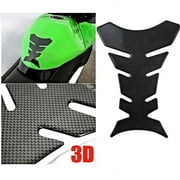 KRONDO 3D Carbon Fiber Motorcycle Gel Oil Gas Fuel Tank Pad Protector O5H0 Sticker