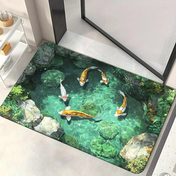 KRONDO 3D Floor Optical Illusion Rug, 3D Optical Illusion All-Weather Doormat, Rugs That Look Like A Hole, Doormat for Door, Easy Clean Patio Porch Entryway Mat