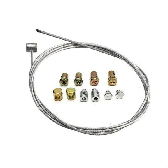 KRONDO 40 Inch Motorcycle Emergency Cable Repair Kit  Universal Clutch or Brake Cable with 8 Solderless Nipples