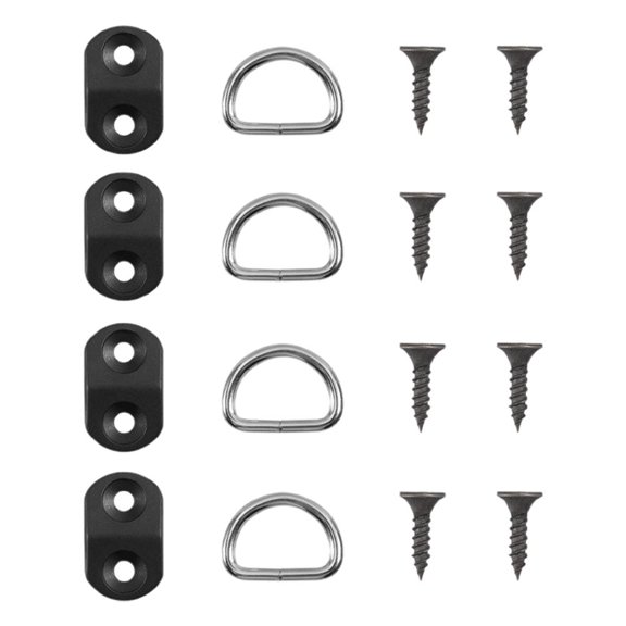 KRONDO 4Set Car Cargo Net Floor Hook Accessories Rear Trunk Boot Cargo Floor Net