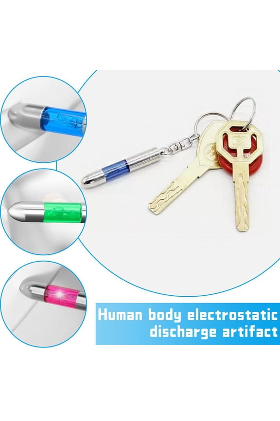 5PCS Car Static Eliminator Anti-Static Keychain Human Body Eliminator