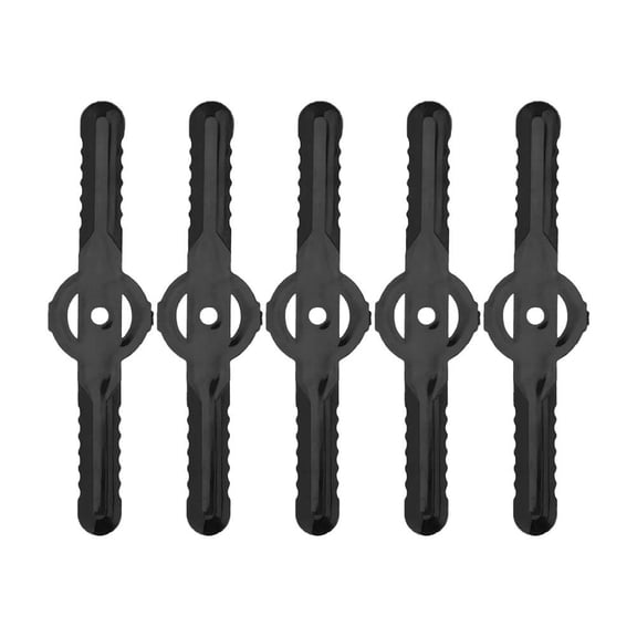 KRONDO 5PCS/Pack Plastic Lawn Grass Cutter Grass Universal Trimmer Weeder Replacement Mower Accessory for Garden Weeder Use, Impact-Resistant Self-Rebound for Safe Edge Trimming
