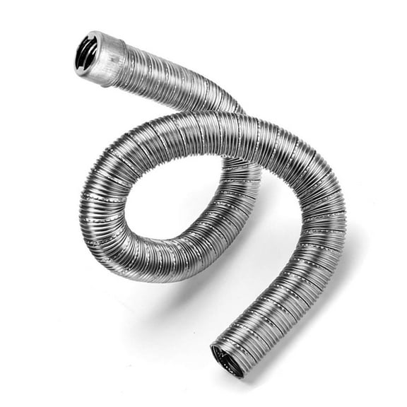 KRONDO 60cm Heater Exhaust Pipe Threaded Type Silver Stainless Steel For Eberspacher Heater T5O1 Webasto Hose Accessories