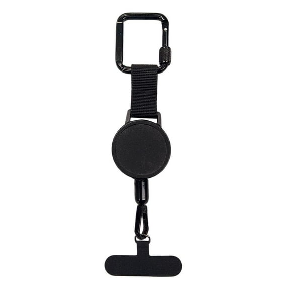 KRONDO Anti-Theft Phone Tether, Extendable Key Chain Lanyard Holder, Phone Strap with Retractable Steel Line, Universal Locking Carabiner Phone Crossbody Strap for Travel Essential