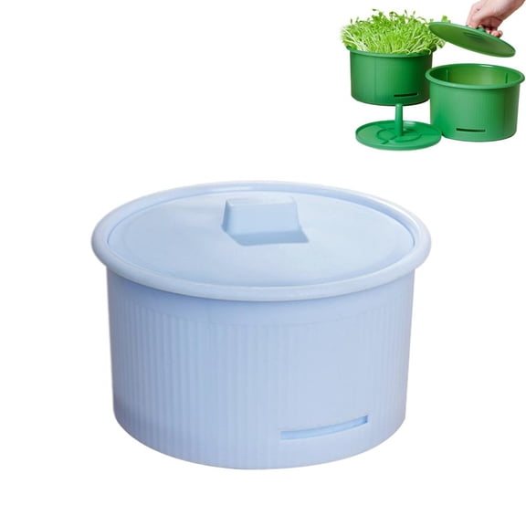 KRONDO Bean Sprout Grower Kit with Grid Tray & Lid – Countertop Vegetable Cultivator for Homegrown Fresh Sprouts, Easy Indoor Gardening