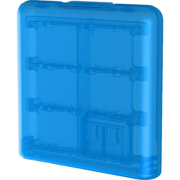 KRONDO Blue Game Card Case for 12 Game Cards and 2 TF Cards 3.5in Compact ABS Storage Holder