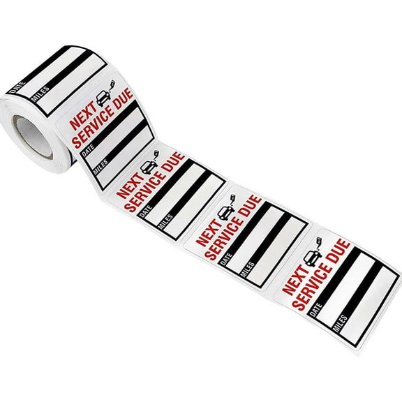 KRONDO Car Maintenance Service Expiration Reminder Tags Waterproof Label Self-Adhesive Car Accessories