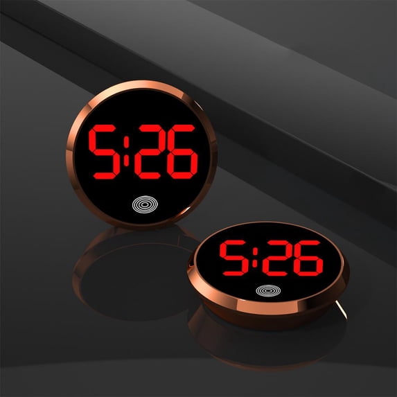 KRONDO Clock For Car Vehicle Watch Car Supplies Novelty Car Interior Clock Type Luminous Car Clock Car ABS Black Accessories Car