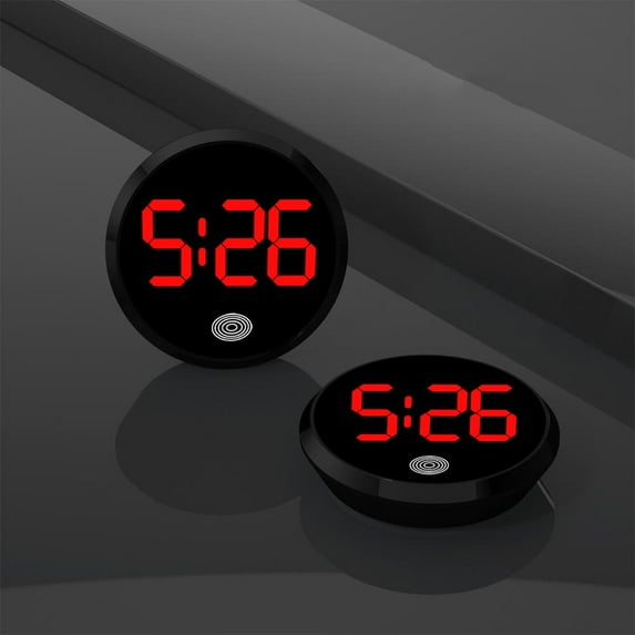 KRONDO Clock For Car Vehicle Watch Car Supplies Novelty Car Interior Clock Type Luminous Car Clock Car ABS Black Accessories Car