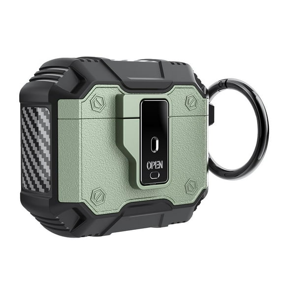 KRONDO Compatible Airpods 4 Generation Case Cover, AirPods 4th Generation Case with Automatic Lock, AirPods 4th Generation, Shockproof Protective Case for Men Women