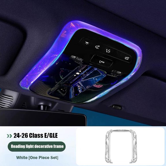 KRONDO Crystal Roof Ambient Light Trim for Car Interior – Multicolor Flowing LED, Easy Snap On, No Tools