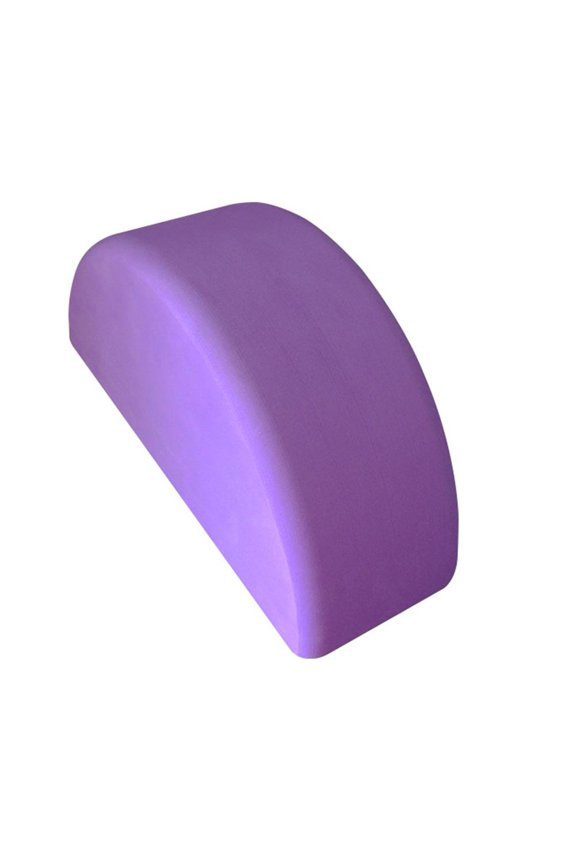 D-Shaped EVA Yoga Block – Non-Slip Pilates Brick for Back Support and Stretching, 9.1x5.9x3.9 Inch