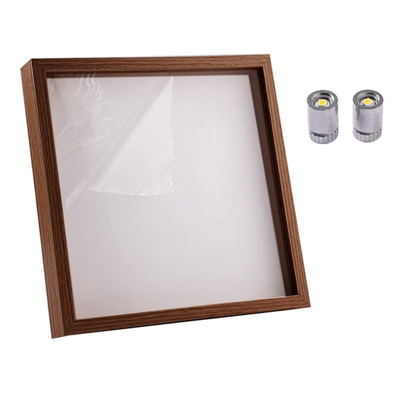 KRONDO DIY Mini Museum Silhouette Box, Celebrate Your Unique Memories in , Personalized Frame Kit with Mini Figurines Gold Frames, Unique Memory Display Frame Gift for Valentines Day&Anniversaries