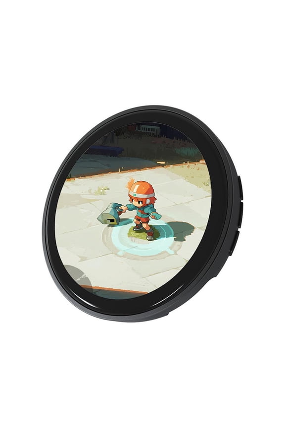 Digital Displayed Pixel Badge Pin,2026 New 1.85 HD Touch Screen Electronic Digital Badge,Custom Photo/Video/GIF Display, Anime Badges Pin Gift for Anime/Star/Idol/Football Fans