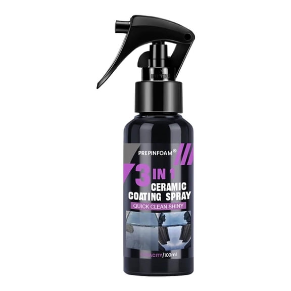 KRONDO High Protection Fast Nano Ceramic Coating Spray,3 in 1 Car Ceramic Nano Coating Liquid Polish Nano Crystal Hydrophobic Car Polish,Multi-Functional Car Nano Paint Coating Agent