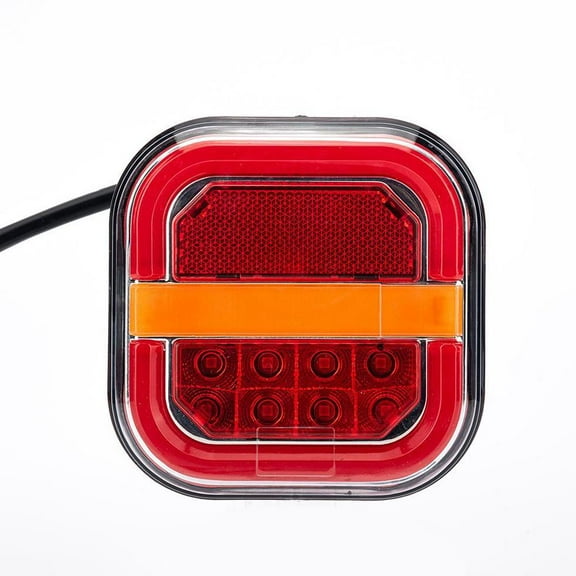 KRONDO LED Side Light For Truck Pickup Van Square Flowing Turn License Blinker Lamp Car Accessories