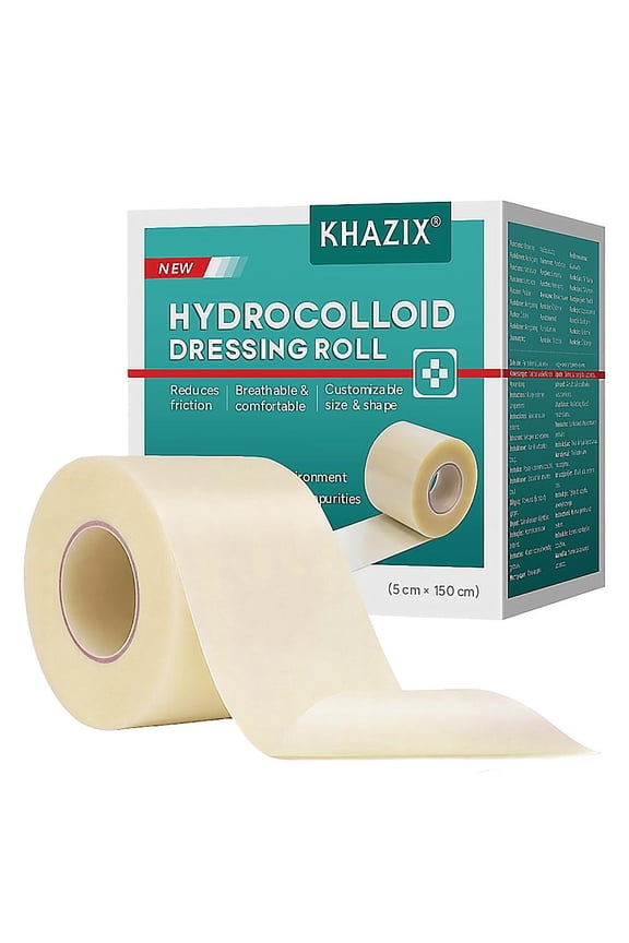 5" x 5.5 Yds Hydrocolloid Dressing Roll for Wound Care Customizable & Versatile