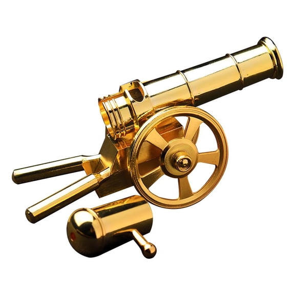 KRONDO Mini Cannon, Desktop Artillery Model, Stainless Steel Metal Mini Cannon, Military Office Decorations, Model Collection