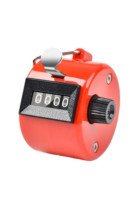 PP Tally Counter, 4-Digit Mechanical Clicker No Battery Needed for Inventory, Gym, Crowd & Attendance Counting Handheld Click Counter