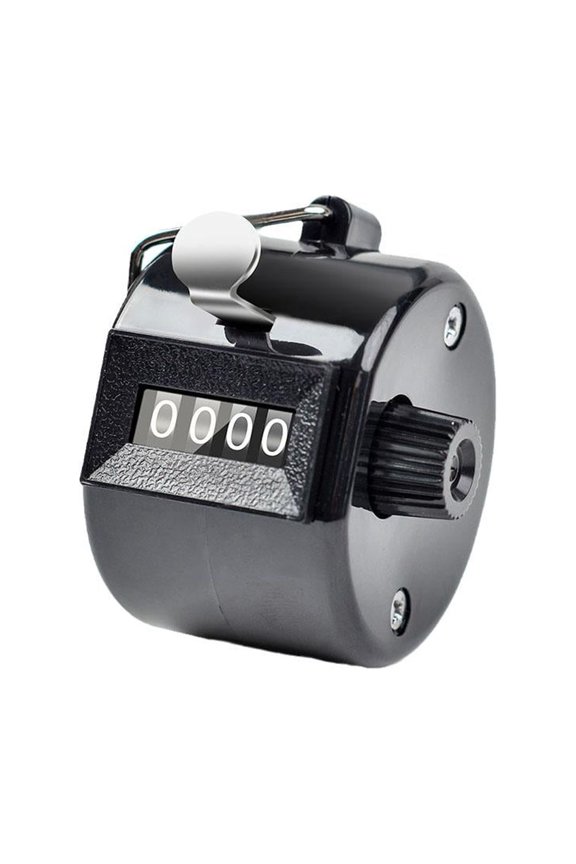 PP Tally Counter, 4-Digit Mechanical Clicker No Battery Needed for Inventory, Gym, Crowd & Attendance Counting Handheld Click Counter