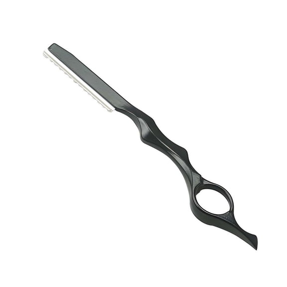 KRONDO Professional Hair Styling Razor with Precision Comb for Thinning and Shaping, Black, Ergonomic Design