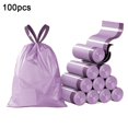 thumbnail image 1 of KRONDO Purple Drawstring Small Trash Bags 1.2 Gallon, 200 Count, Leak-Proof Tear-Resistant Mini Garbage Bags for Bathroom Bedroom Office Kitchen Wastebaskets, 1 of 10