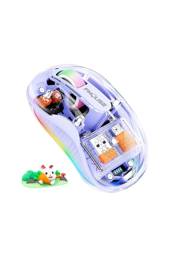 Rechargeable Mouse Cute Doll 3 Mode Mause With Power Display Kids For Tablets Gift Laptop