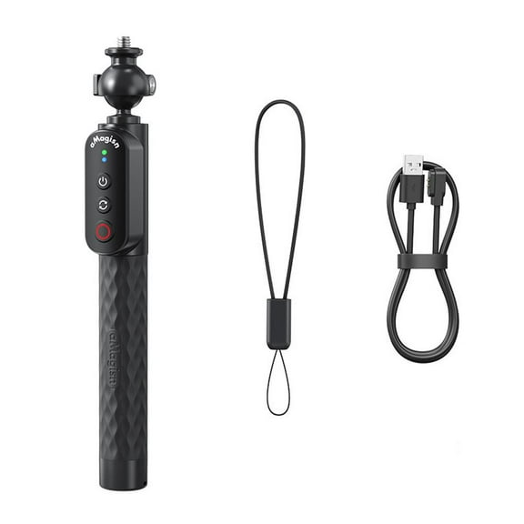 KRONDO Remote Control Selfie Stick, Lightweight Bluetooth Rechargeable Selfie Stick with Waterproof Remote Control for Underwater Photography, Action Camera & Smartphone