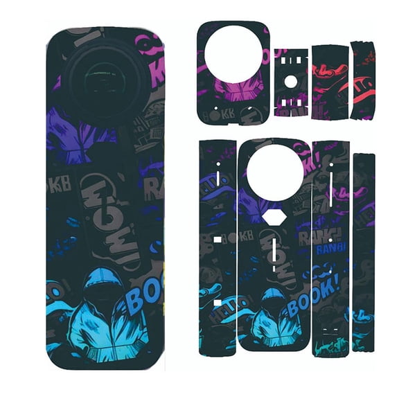 KRONDO Skin for insta360 X5 Protective Sticker Scratch Action Camera Skin Decal Accessories I7Q2 for insta360 Stickers X5