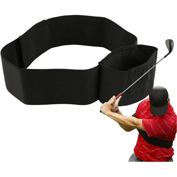 KRONDO Slider Golf Training Aid,Golf Swing Arm Connection Band, Elastic Training Aid for Swing Correction and Muscle Memory, Adjustable Golfing Equipment for Beginners and Pros