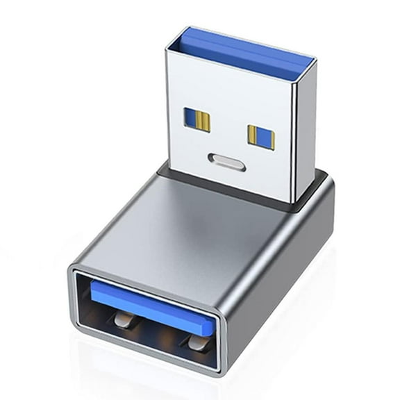 KRONDO USB 3.0 Right Angle Connector Type-A Male to Female Degree Adapter 90