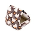 thumbnail image 1 of KRONDO Warm Flannel Bread-Shaped Small Pet Bed - Soft, Washable, Cage Buckle for Hamsters M, 1 of 9