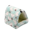 thumbnail image 1 of KRONDO Warm Flannel Bread-Shaped Small Pet Bed - Soft, Washable, Cage Buckle for Hamsters S, 1 of 9