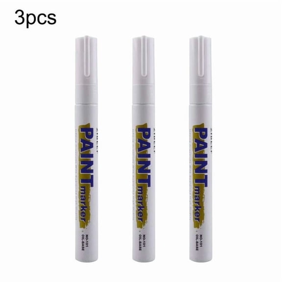 KRONDO White Paint Pen Marker Waterproof Permanent Car Tire.Lettering Letters Rubbe