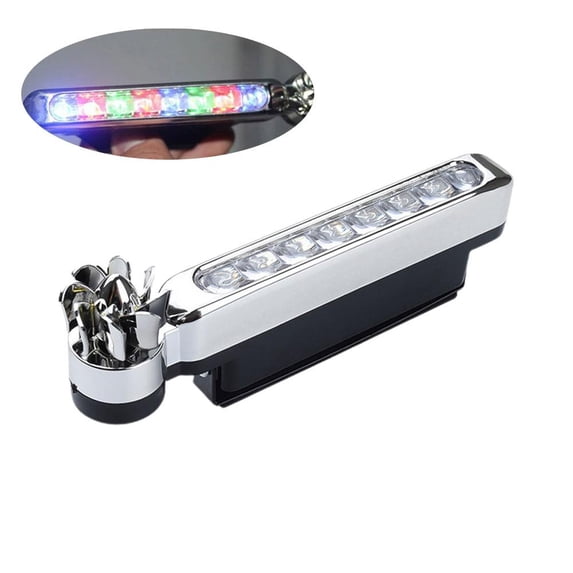 KRONDO Wind Powered 8 LED Car DRL Daytime Running Light Fog Warning Auto Head Lamp