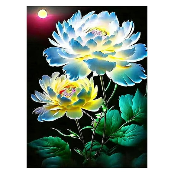 KRONDO Wunderschne Blumen Sets fr Erwachsene 5D Diamantmalerei Sets