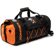 KRONOX Motorcycle Waterproof Duffel Bag - Touring, ATV, Enduro & Adventure. Black Travel Dry Bag 40L