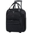 thumbnail image 1 of KROSER 16-Inch Quilt Softside Underseat Carry On Luggage , Black, 1 of 7